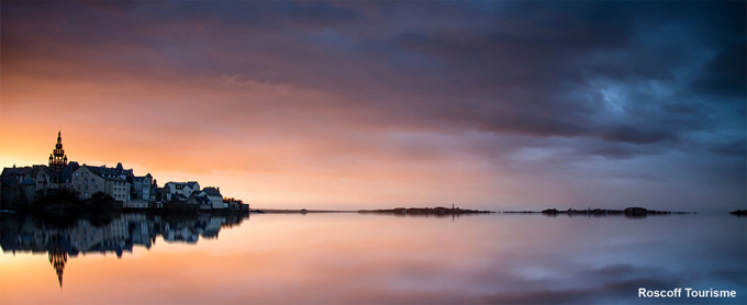 Coucher de soleil à Roscoff